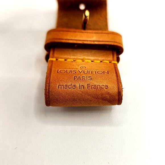 LOUIS VUITTON VACHETTA LUGGAGE TAG AND POIGNET100% AUTHENTIC - Picture 5 of 11